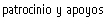 patrocinios y apoyos